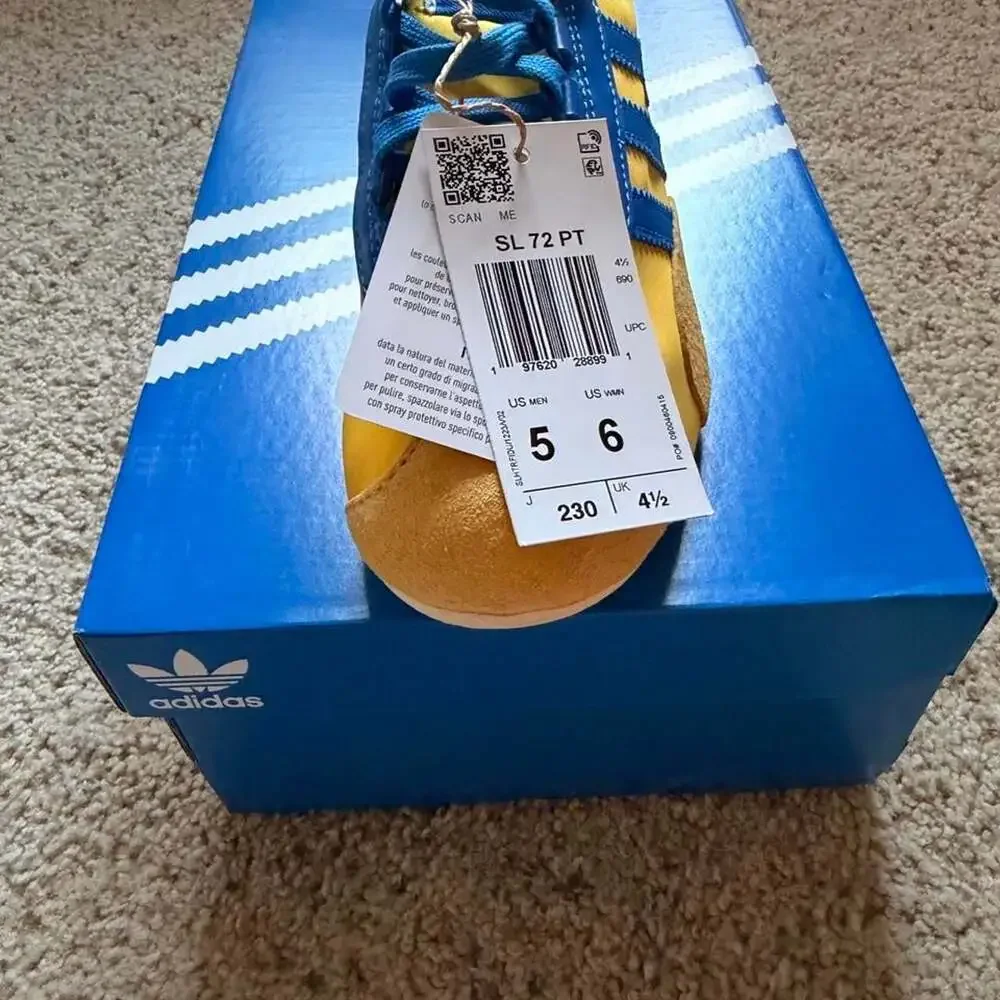 Adidas SL 72 PT Bold Gold Royal Blue Sneakers JR3638